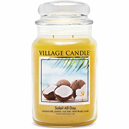 Candele profumate "Village Candle" profumatore per ambienti, Giara in vetro 730 gr, 26 once