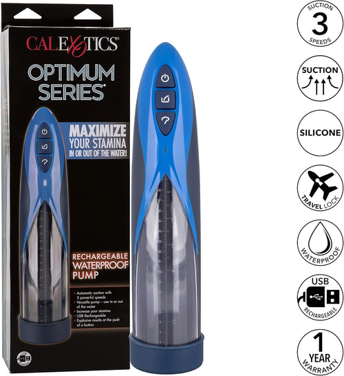 Pompa per il pene Automatica Optimum Series 3 modalità suzione ricaricabile USB IPX7 anche ad acqua