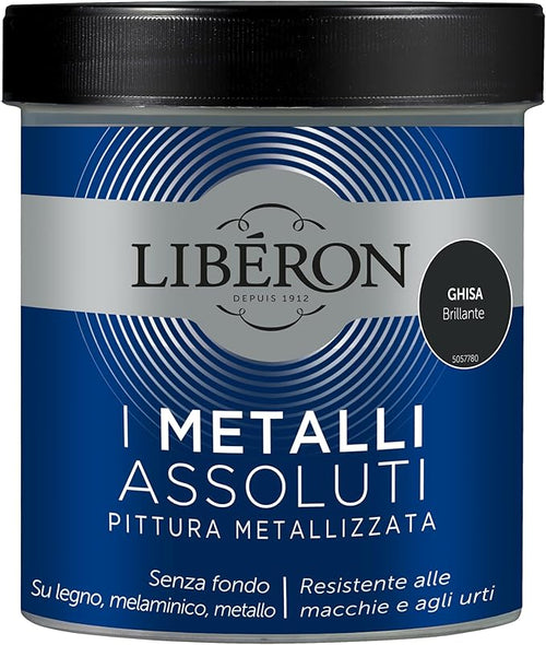 LIBERON - PITTURA METALLIZZATA I METALLI ASSOLUTI GHISA BRILLANTE 500ML