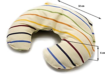 SCEN Cuscino cervicale mezzaluna per adulti, Pula di Farro Bio, Sostegno Zona cervicale e Lombare, Senza Cerniere e Parti Metalliche, Made in Italy 100%, qualità Sartoriale, Prodotto in Toscana