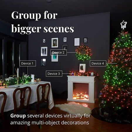 Catena luminosa Twinkly Smart a led RGB + Luce Calda decorazione natalizia
