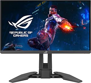 ASUS ROG Swift PG248QP 24.1 Inch Full HD Gaming Monitor, 540 Hz, 0.2 ms GtG, G-Sync, Reflex, ULMB2, Aura-Sync, HDR 400, Esports-TN Panel, 16:9, 1920 x 1080, DP 1.4 DSC, HDMI, USB Hub, Ergonomic