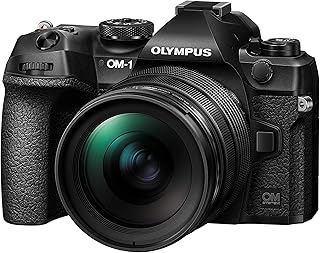 OM SYSTEM OM-1 Fotocamera con Sistema Micro Quattro Terzi incl. M.Zuiko Digital ED 12-40mm f2.8 PRO II, Sensore LIVE MOC BSI con Struttura Stacked da 20 MP, AF con 1053 Punti di Tipo a Croce