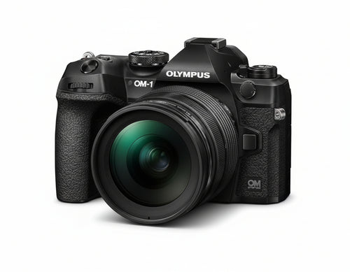 OM SYSTEM OM-1 Fotocamera con Sistema Micro Quattro Terzi incl. M.Zuiko Digital ED 12-40mm f2.8 PRO II, Sensore LIVE MOC BSI con Struttura Stacked da 20 MP, AF con 1053 Punti di Tipo a Croce