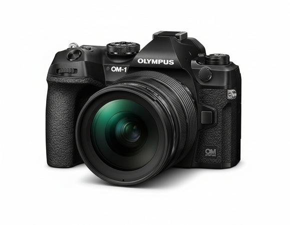 OM SYSTEM OM-1 Fotocamera con Sistema Micro Quattro Terzi incl. M.Zuiko Digital ED 12-40mm f2.8 PRO II, Sensore LIVE MOC BSI con Struttura Stacked da 20 MP, AF con 1053 Punti di Tipo a Croce