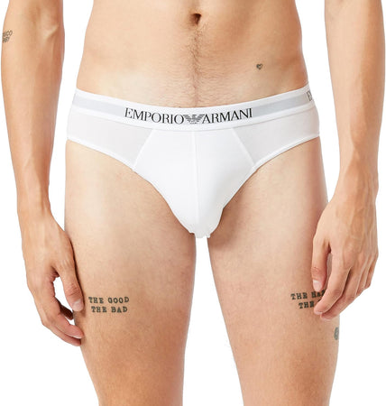 Emporio Armani Confezione 2 Slip Uomo in Cotone 111321 CC722 S27
