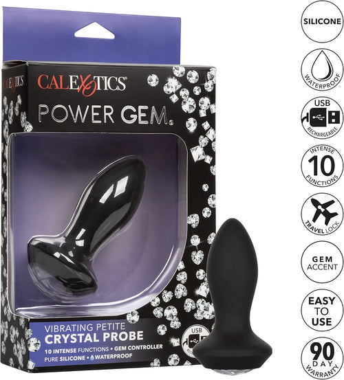 Vibratore Anale Silicone Ricaricabile 10 Vibrazioni Plug Stimolatore prostatico