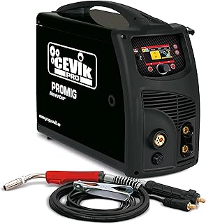 CEVIK PRO CE-PROMIG200P - Inverter Welding Machine FLUX/MIG/TIG/MMA - 200A 60% 230V - Wire 1mm - Electrodes 4mm - LCD - MIG AX15 Torch - Pliers 35-50 + 2 Sleeves