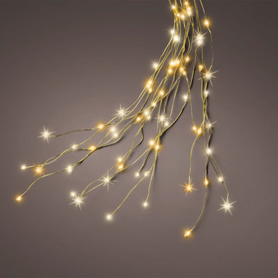 Catena luminosa per albero di Natale con MicroLED, luce calda