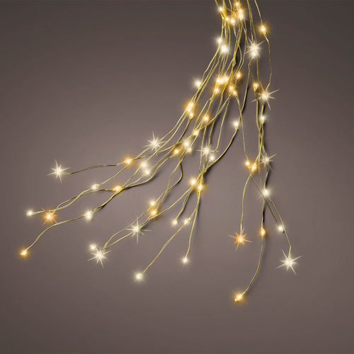Catena luminosa per albero di Natale con MicroLED, luce calda