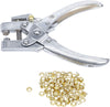 Pinza punzonatrice per occhielli in metallo da 165 mm con 50 occhielli