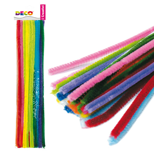 Ciniglia Animata Stelo Da 9Mm In Colori Assortiti Busta Da 30 Fili Deco