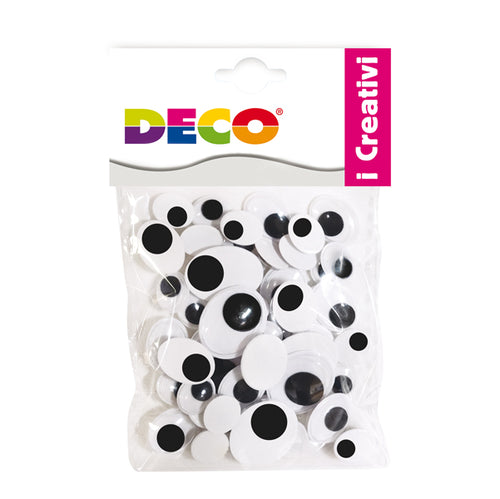 Occhietti Adesivi Ovali Busta Da 50Pz Misure Assortite Deco