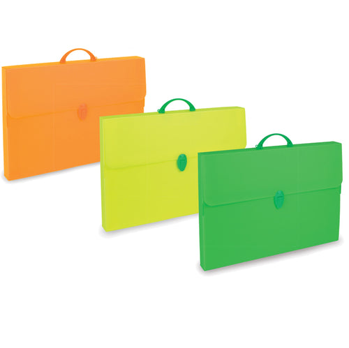 Valigetta Polionda Fluo 28X39Cm Dorso 8Cm Colori Assortiti
