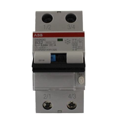 Interruttore magnetotermico differenziale 6KA classe A 32A curva B ABB