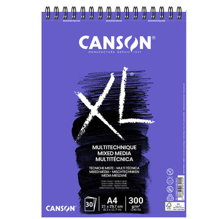 Album Xl Mix-Media F.To A4 300Gr 30Fg Canson