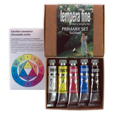 Tempera Fine Primary Set 5 Tubetti Da 20Ml Maimeri