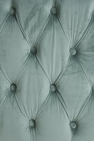 Poltrona "Tenbury" in velluto Tiffany tipo Chester h 80 cm arredamento per salotto moderno