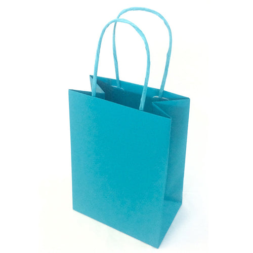 25 Shoppers Carta Kraft 36X12X41Cm Twisted Turchese