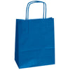 25 Shoppers Carta Kraft 14X9X20Cm Twisted Blu