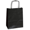 25 Shoppers Carta Kraft 14X9X20Cm Twisted Nero