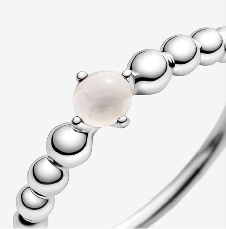 Pandora Anello rosa cipria decorato con sfere