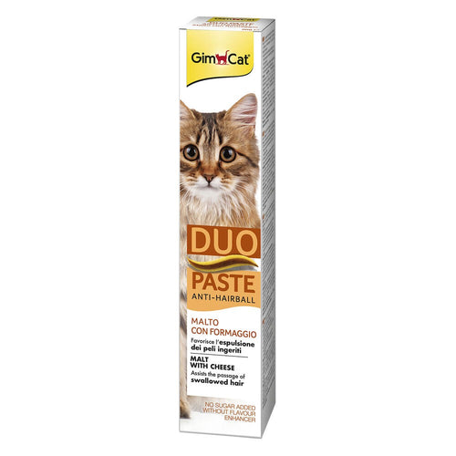 Gimcat Anti Hairball Duo Paste per Gatti al Formaggio 50gr