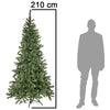Albero di Natale Verde 210cm 1037 Rami Effetto realistico Decorazione Natalizia