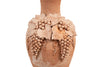 Biscottini Vaso Conca giara in terracotta toscana 100% Made in Italy interamente Lavorata a Mano L38xPR38xH80 cm