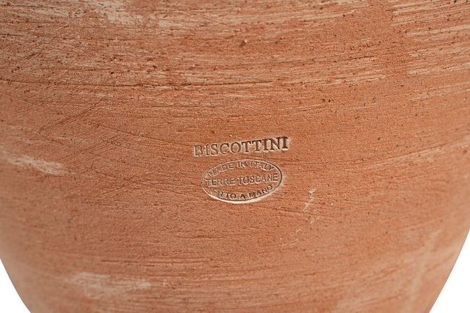 Biscottini Vaso Conca Giara Terracotta Toscana Biscottini Lavorato a Mano Resistente Gelo