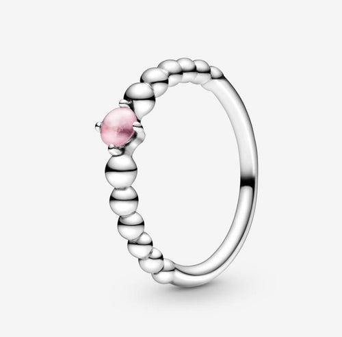 Pandora Anello petalo rosa decorato con sfere