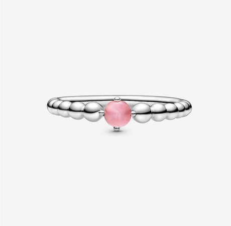 Pandora Anello petalo rosa decorato con sfere
