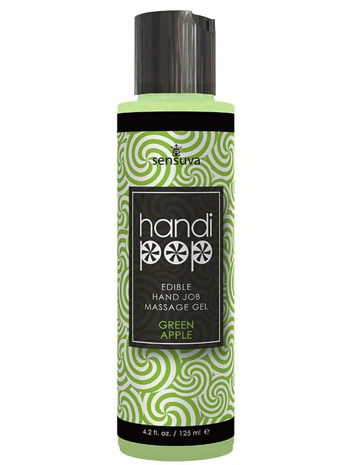 Sensuva - HandyPop Gel Edibile Massaggio 125ml Mela Verde