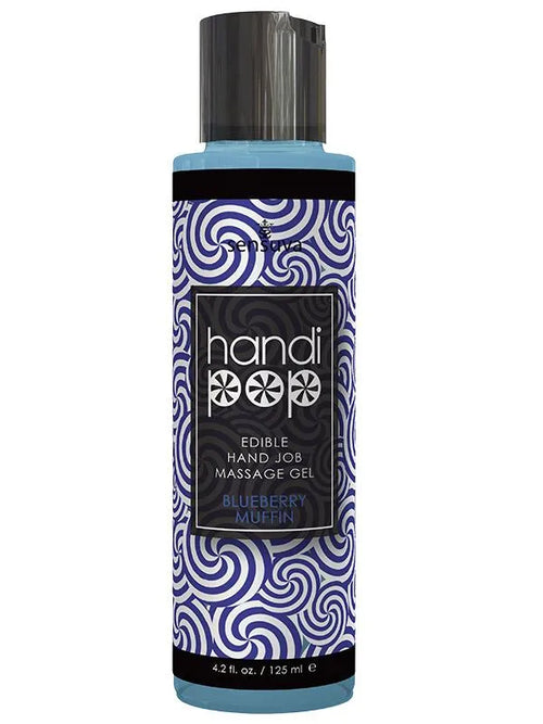 Sensuva - HandyPop Gel Edibile Massaggio 125ml Mirtillo Muffin