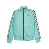 KAPPA Giacca Tuta Donna Banda Wanniston Slim Turquoise/white/black da donna