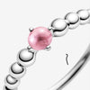 Pandora Anello petalo rosa decorato con sfere