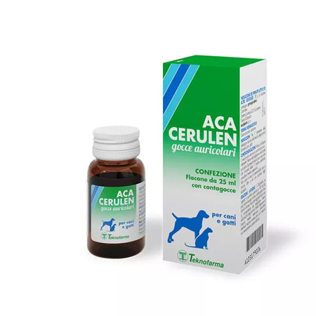 Aca Cerulen Gocce Auricolari per Cani e Gatti 25ml Teknofarma