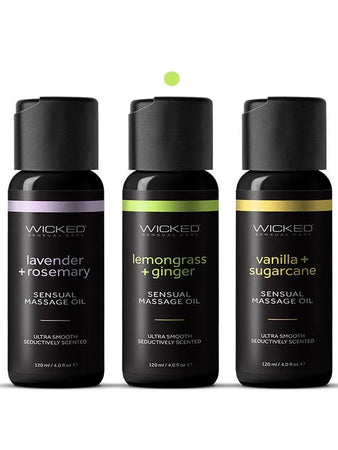 Wicked - Olio Massaggio Sensuale 120ml Citronella Zenzero