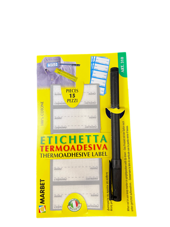 Etichette marcabiancheria termoadesive