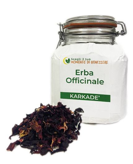 Tisana di Karkadè fiori per perdere peso, ritenzione idrica, diuretico, circolazione sanguigna 50g e 100g