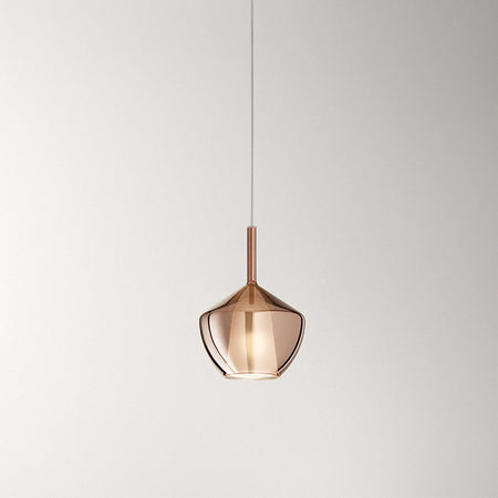 Vetro Borosilicato Contemporaneo Rain Rame Specchiato D20 Senza Rosone