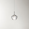 Vetro Borosilicato Contemporaneo Rain Fumè Specchiato D20 Senza Rosone