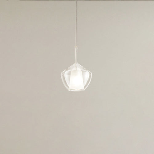 Vetro Borosilicato Contemporaneo Rain Trasparente D20 Senza Rosone