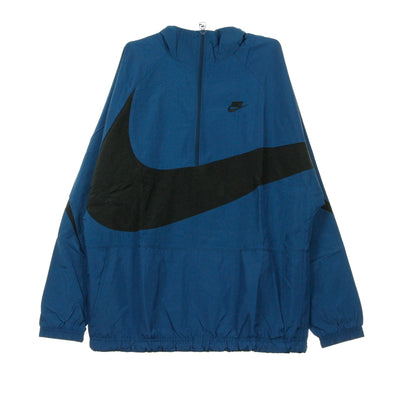 Nike Giacca a Vento Infilabile Uomo Vw Swoosh Wvn Hlfzip Jkt Blue Force/black/blue Force/black da uomo