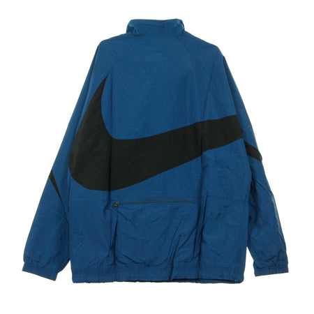Nike Giacca a Vento Infilabile Uomo Vw Swoosh Wvn Hlfzip Jkt Blue Force/black/blue Force/black da uomo