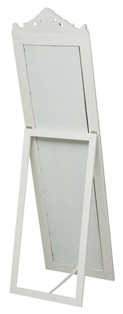 Biscottini Specchiera da terra finitura bianco anticato CON GRECA L40xPR4xH140 struttura