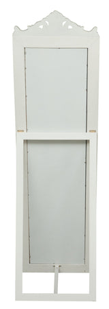 Biscottini Specchiera da terra finitura bianco anticato CON GRECA L40xPR4xH140 struttura