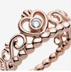 Pandora Anello corona tiara principessa rosè