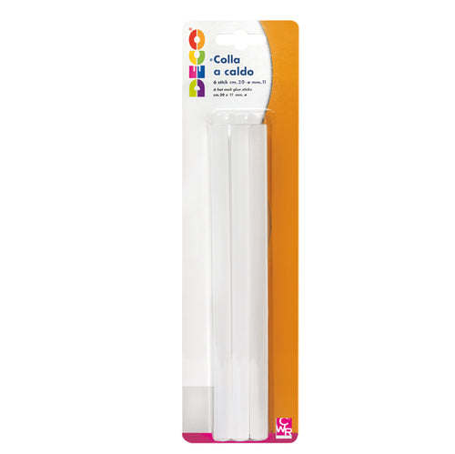 6 Stick Colle Per Pistola Grande Ty102M Diam. 11Mm - Lungh. 20Cm Deco