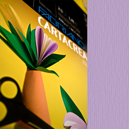 Blister 10Fg Cartoncino 35X50Cm 220Gr Violetta Cartacrea Fabriano